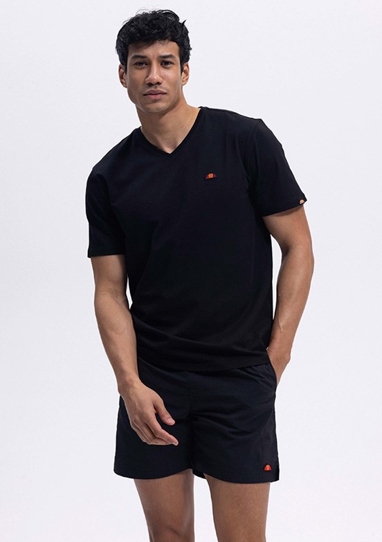 ELLESSE Siyah Erkek Baskılı T-shirt