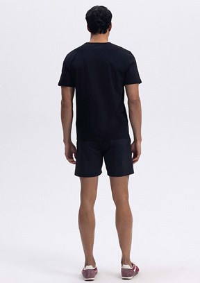 ELLESSE Siyah Erkek Baskılı T-shirt