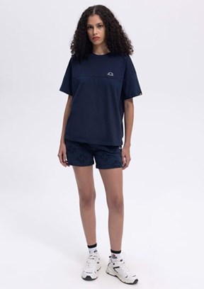 ELLESSE Lacivert Kadın Baskılı T-shirt