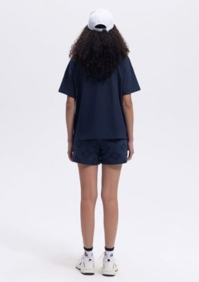 ELLESSE Lacivert Kadın Baskılı T-shirt