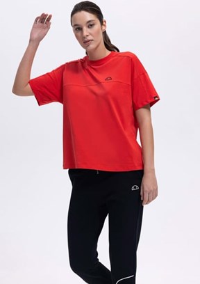 ELLESSE Kırmızı Kadın Baskılı T-shirt