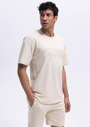 ELLESSE Ekru Erkek Baskılı T-shirt