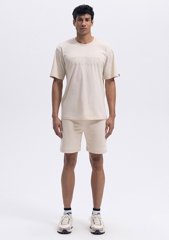 ELLESSE Ekru Erkek Baskılı T-shirt