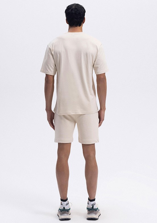 ELLESSE Ekru Erkek Baskılı T-shirt