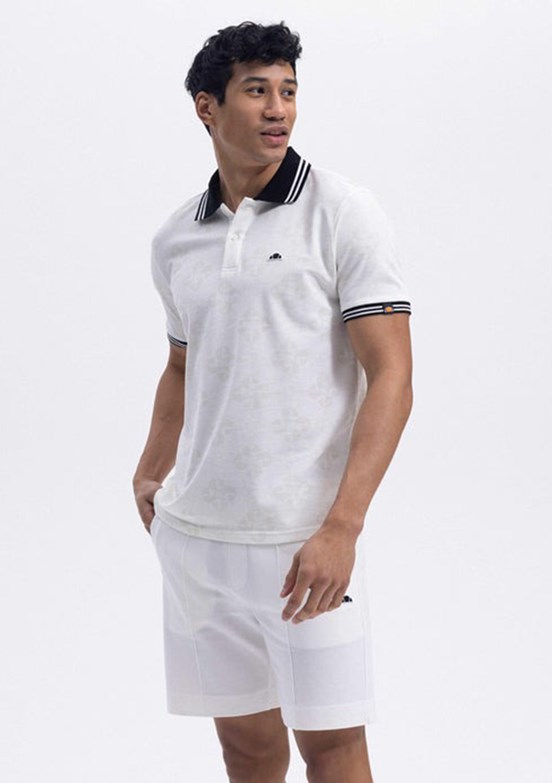 ELLESSE Beyaz Erkek Polo Yaka T-shirt
