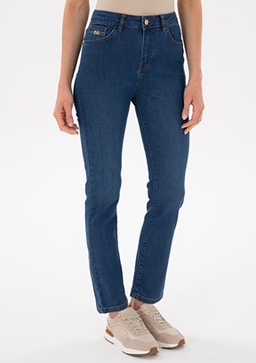PIERRE CARDIN Mavi Kadın Slim Jean Pantolon