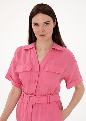 PIERRE CARDIN Pembe Kadın Tulum Elbise