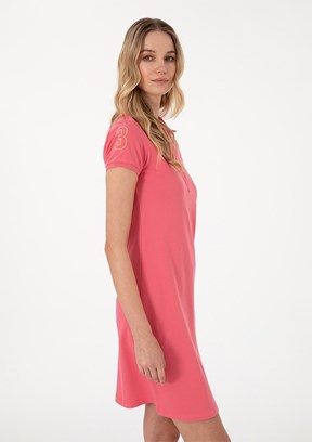 US POLO ASSN Pembe Kadın Örme Elbise