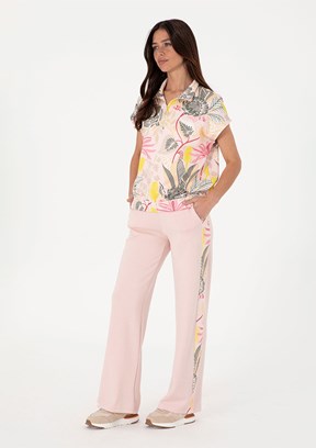 US POLO ASSN Pembe Kadın Rahat Kesim Pantolon