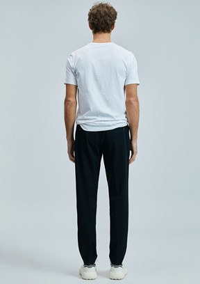 LUFIAN Beyaz Erkek Basic T-Shirt