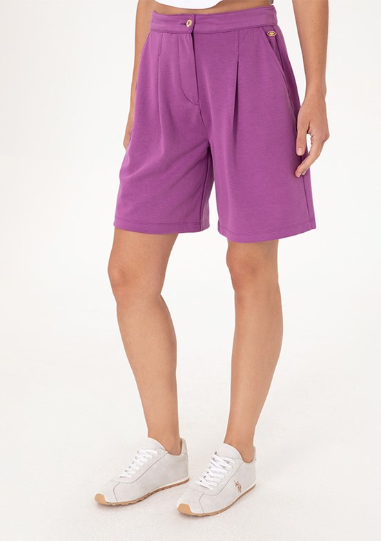 US POLO ASSN Mor Kadın Bermuda Şort