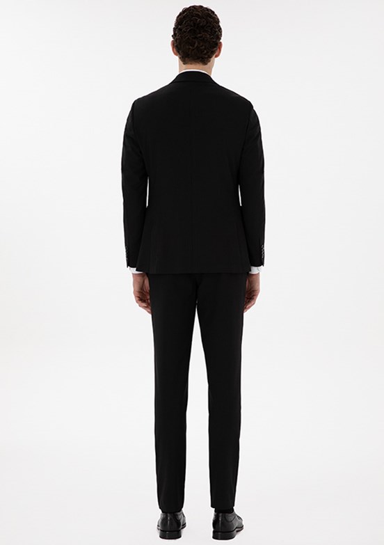 PİERRE CARDİN Sıyah Erkek Ultra Slim Takım Elbise