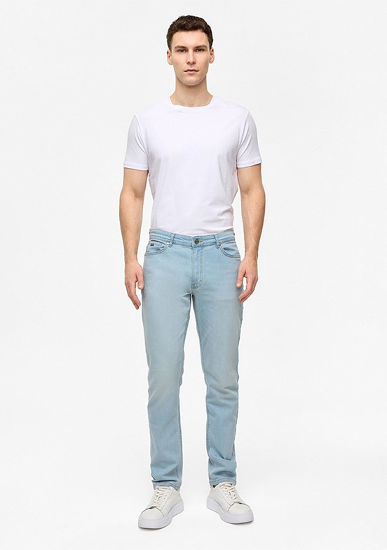 BACKANDBOND - B34S35014 Erkek Mavi 5 Cep Jean Pantolon