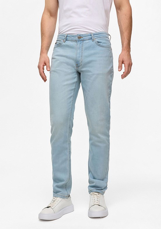 BACKANDBOND - B34S35014 Erkek Mavi 5 Cep Jean Pantolon