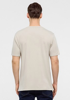BACKANDBOND Bej Erkek Regular T-Shirt