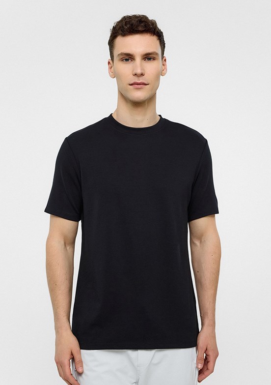 BACKANDBOND Siyah Erkek Regular T-Shirt