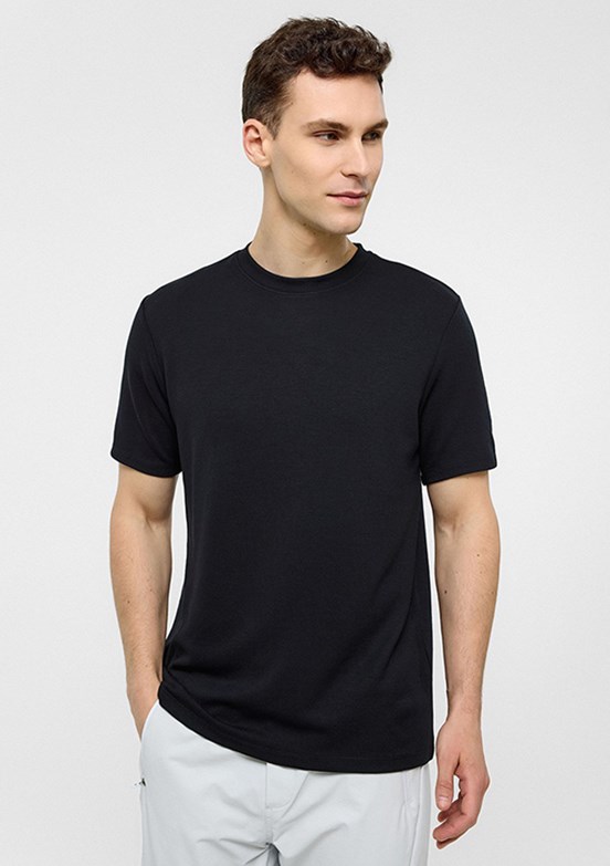BACKANDBOND Siyah Erkek Regular T-Shirt