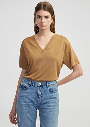 İPEKYOL Çok Renkli Kadın V Yaka T-Shirt