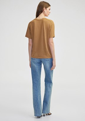 İPEKYOL Çok Renkli Kadın V Yaka T-Shirt