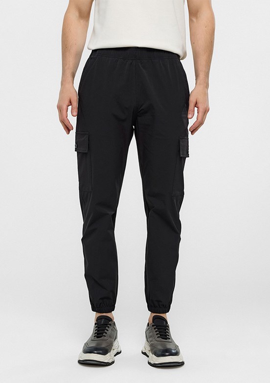 BACKANDBOND Siyah Erkek Jogger Pantolon