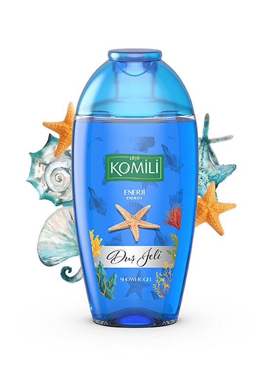 KOMİLİ Enerji Vegan Seyahat Boy Duş Jeli - Ferah Koku - 200 ML