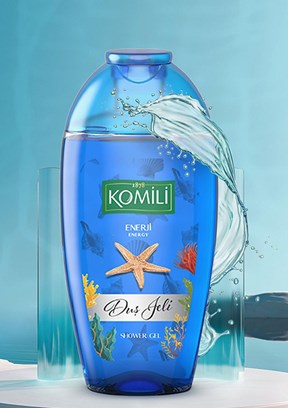 KOMİLİ Enerji Vegan Seyahat Boy Duş Jeli - Ferah Koku - 200 ML