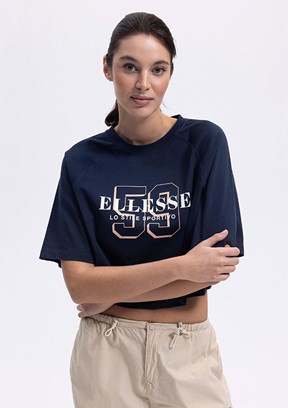 ELLESSE Lacivert Kadın Baskılı T-shirt
