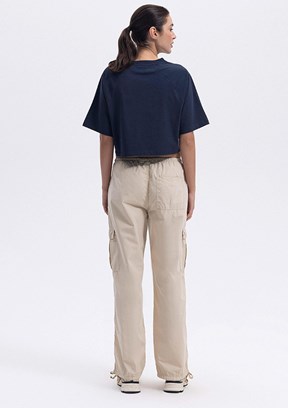 ELLESSE Lacivert Kadın Baskılı T-shirt