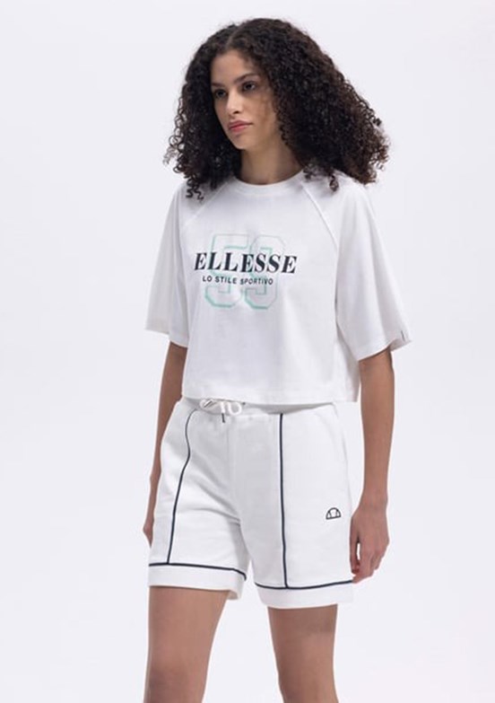 ELLESSE Off White Kadın Baskılı T-shirt
