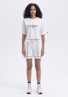 ELLESSE Off White Kadın Baskılı T-shirt