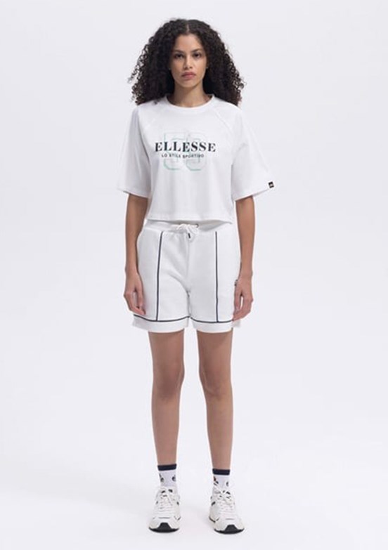 ELLESSE Off White Kadın Baskılı T-shirt