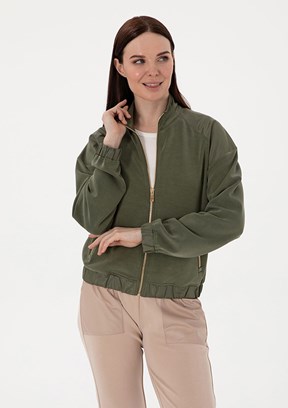 PIERRE CARDIN Yeşil Kadın Comfort Sweatshirt