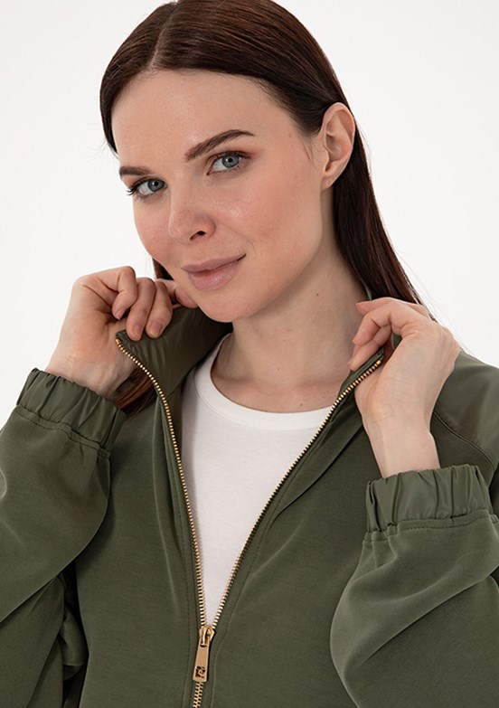 PIERRE CARDIN Yeşil Kadın Comfort Sweatshirt
