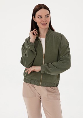 PIERRE CARDIN Yeşil Kadın Comfort Sweatshirt