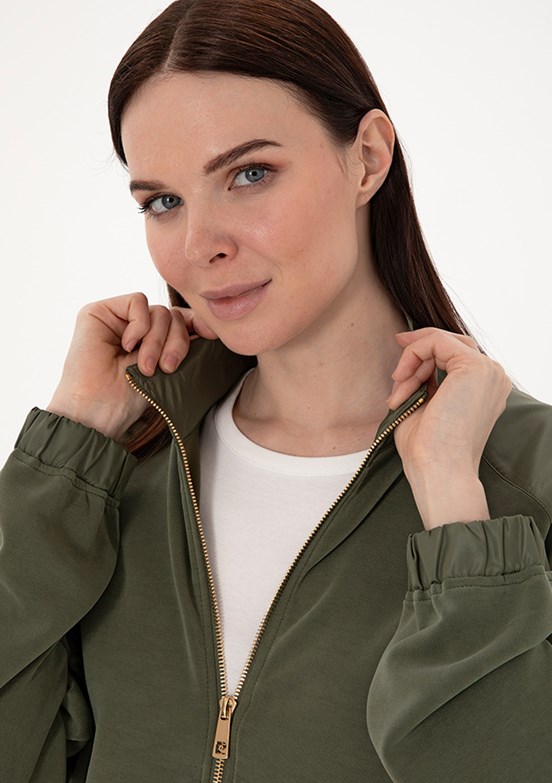 PIERRE CARDIN Yeşil Kadın Comfort Sweatshirt