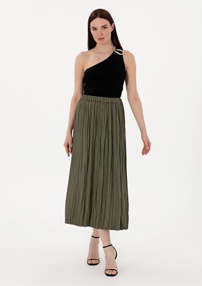 PIERRE CARDIN Yeşil Kadın Oversize Etek