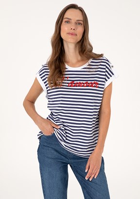 PIERRE CARDIN Beyaz Kadın Comfort T-Shirt