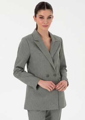 PIERRE CARDIN Yeşil Kadın Slim Ceket