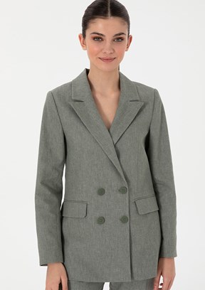 PIERRE CARDIN Yeşil Kadın Slim Ceket