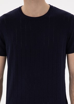 PİERRE CARDİN Lacivert Erkek Regular Kazak