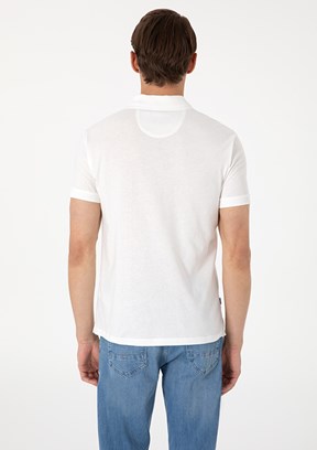PİERRE CARDİN Beyaz Erkek Slim T-Shirt