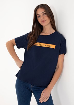 US POLO ASSN Lacivert Kadın Comfort T-Shirt