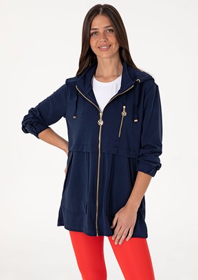 US POLO ASSN Lacivert Kadın Oversize Sweatshirt
