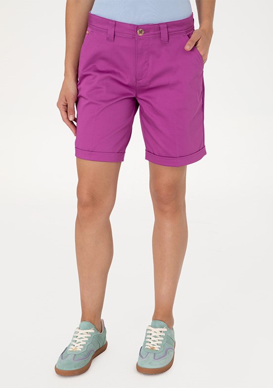 US POLO ASSN Mor Kadın Slim Şort