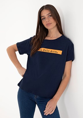 US POLO ASSN Lacivert Kadın Comfort T-Shirt