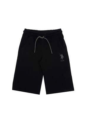 US POLO ASSN Siyah Erkek Çocuk Bermuda Şort