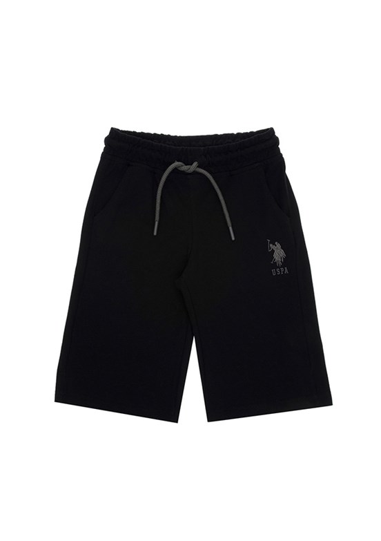US POLO ASSN Siyah Erkek Çocuk Bermuda Şort