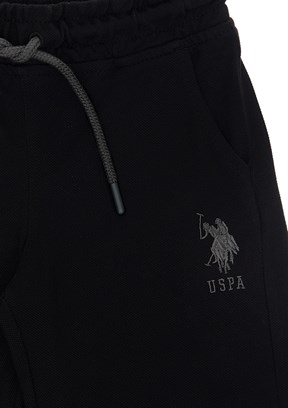 US POLO ASSN Siyah Erkek Çocuk Bermuda Şort
