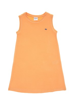 US POLO ASSN Turuncu Kız Çocuk Örme Elbise