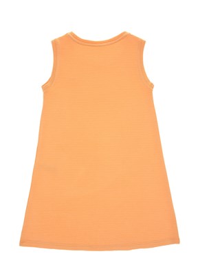 US POLO ASSN Turuncu Kız Çocuk Örme Elbise
